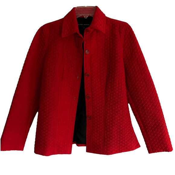 Jackets & Blazers - Randy Kemper Women’s Red Jacket Size 8